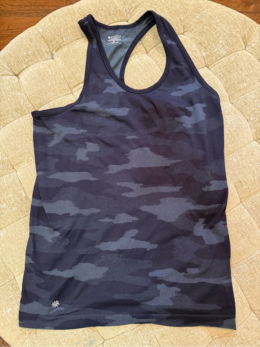 Athleta Black Camo Racerback Tank